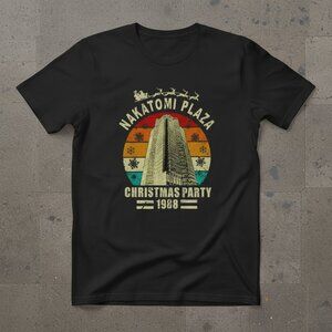 Die Hard Nakatomi Plaza Christmas Party 1988 Vintage Graphic T-Shirt